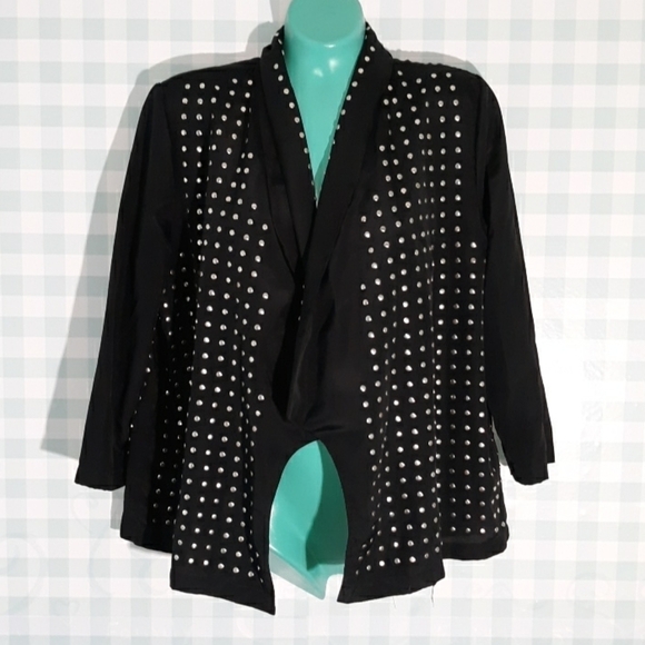 Rock & Republic black rhinestone 10 gothic - Picture 1 of 3